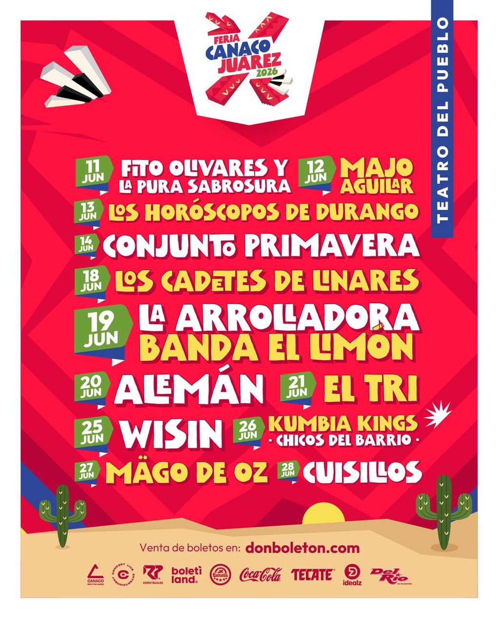 Todo Listo Para La Feria Canaco Juarez 2026 Con Grandes Artistas De Nivel Nacional E Internacional Aquí Fechas.