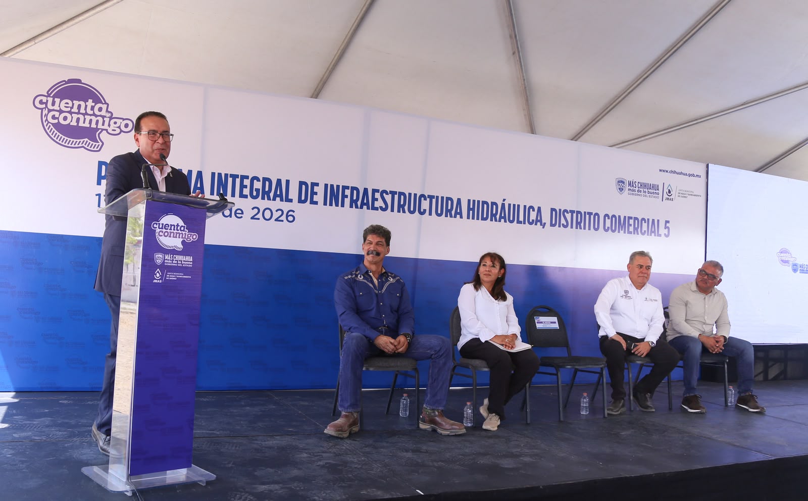 *Entrega JCAS y JMAS Juarez Obra Hidráulica en Calle Apolo
