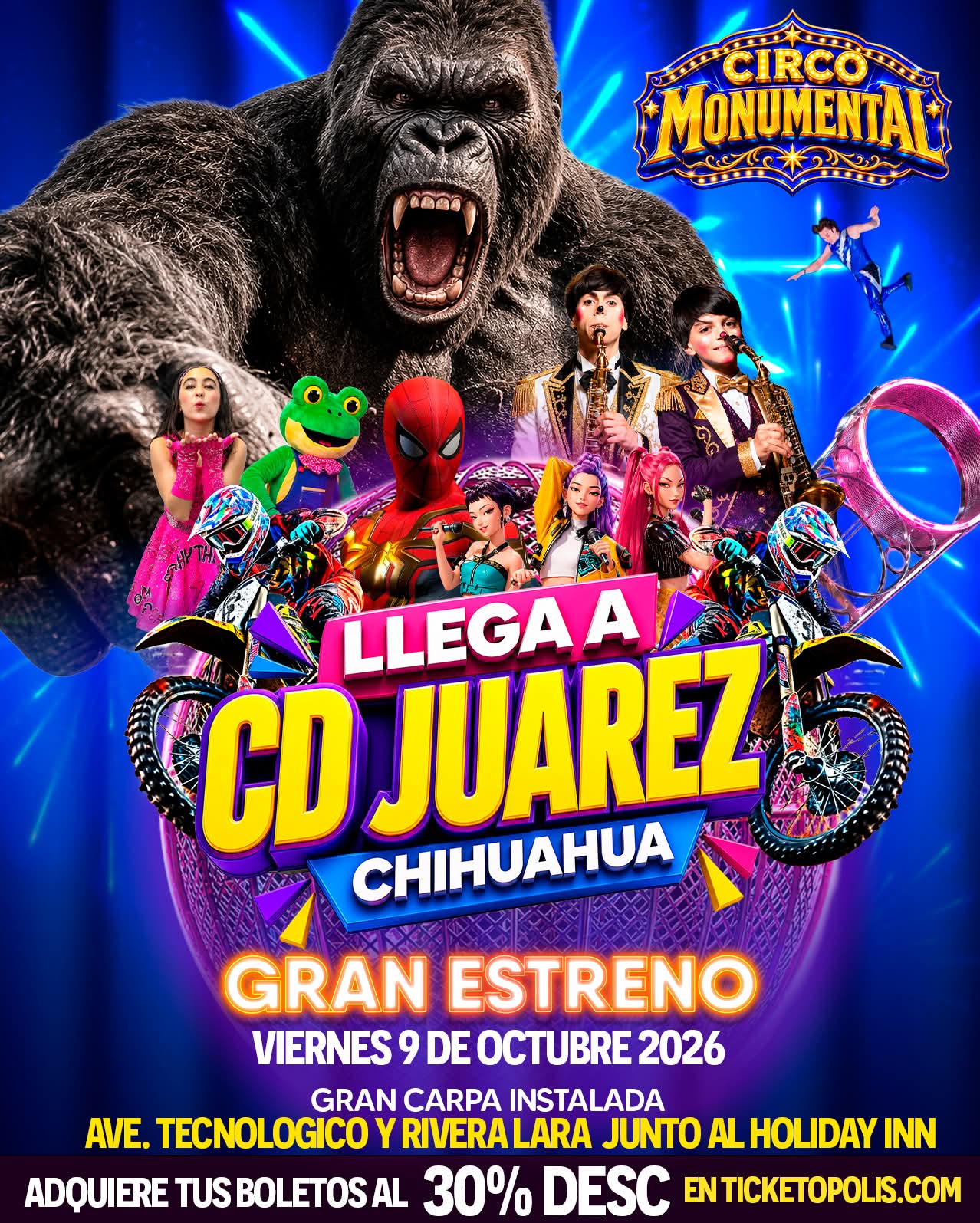 🎪Atención Este Gran Función de Circo Monumental.